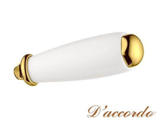 картинка Ручка для смесителя белая/ золото ML.RIC-19520.BI.DO от магазина D'accordo