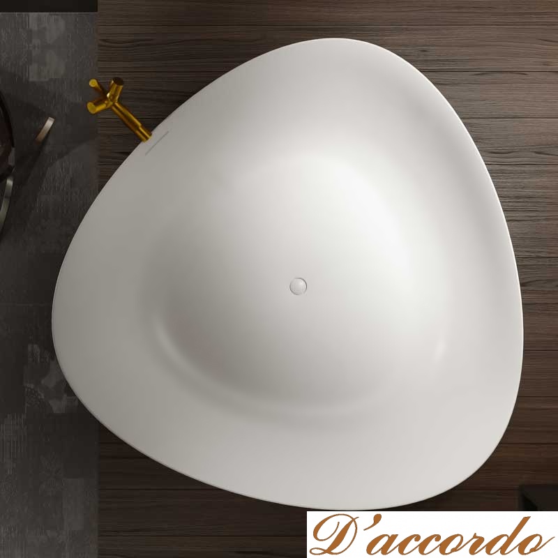 картинка Овальная ванна из искусственного камня Riho Oviedo 160x160 белая BS5000500000000 от магазина D'accordo