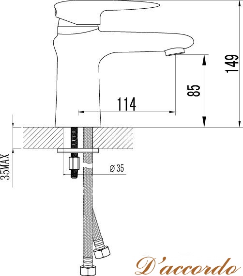 картинка Смеситель для раковины Lemark Status LM4406C от магазина D'accordo