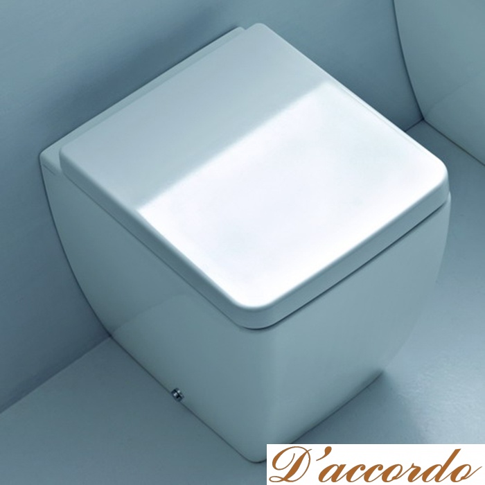 картинка Kerasan Ego унитаз приставной, белый 46 см, сиденье на выбор от магазина D'accordo