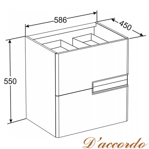 картинка Мебель для ванной Roca Victoria Nord Ice Edition 60 от магазина D'accordo