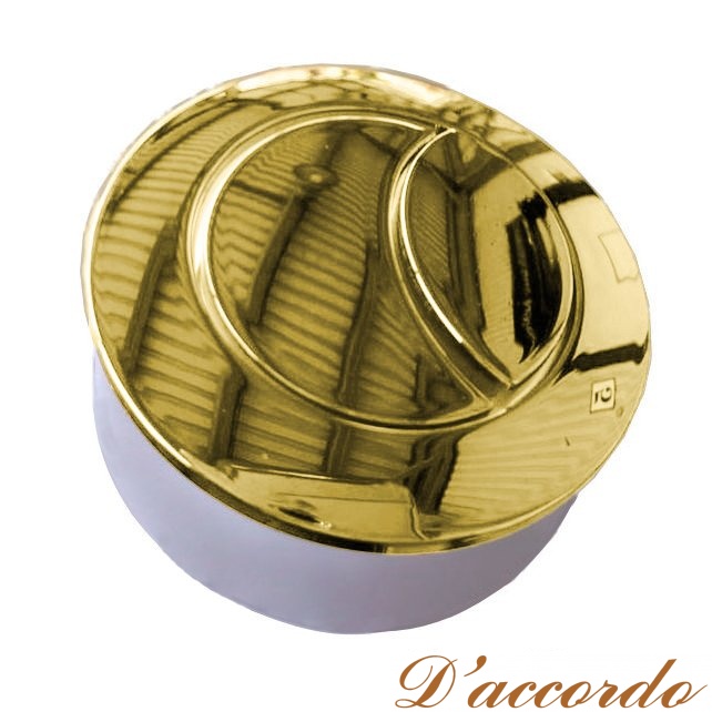 картинка Кнопка двойного слива для бачка цвет золото от магазина D'accordo