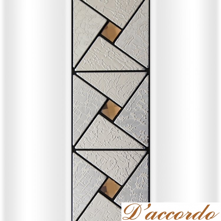 картинка Декоративная вертикальная вставка "Арт-мозаика" на фронтальную панель от магазина D'accordo