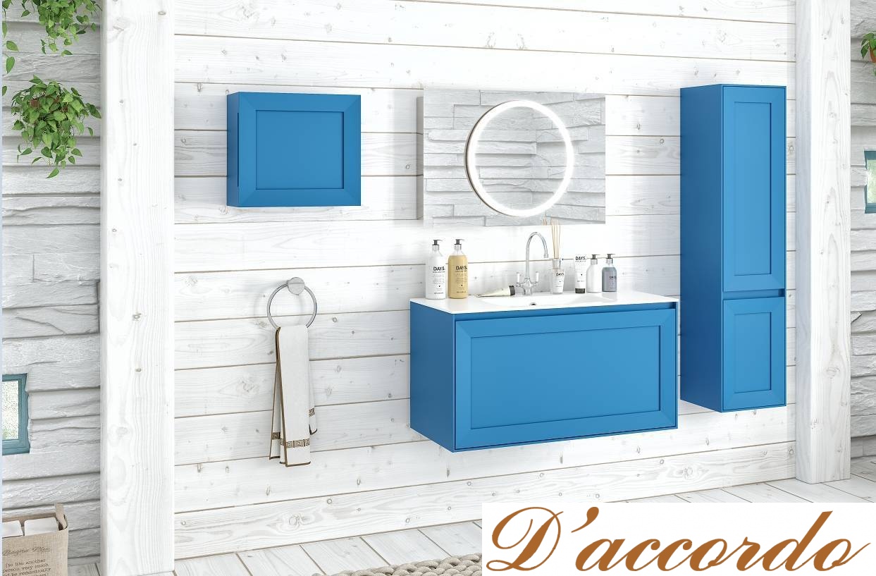 картинка Мебель для ванной комнаты подвесная, коллекция Millennio цвет коллекции: матовый от магазина D'accordo