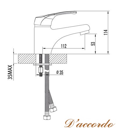 картинка Смеситель для раковины Lemark Omega LM3106C от магазина D'accordo