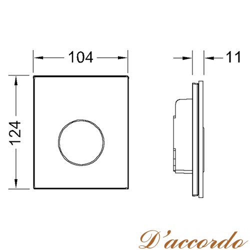 картинка Панель смыва Tece Loop Urinal белая от магазина D'accordo