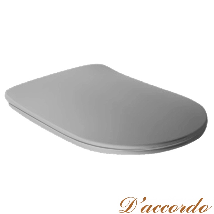 картинка Kerasan Tribeca Сиденье ”Slim” для унитаза c микролифтом цвет: серый матовый от магазина D'accordo