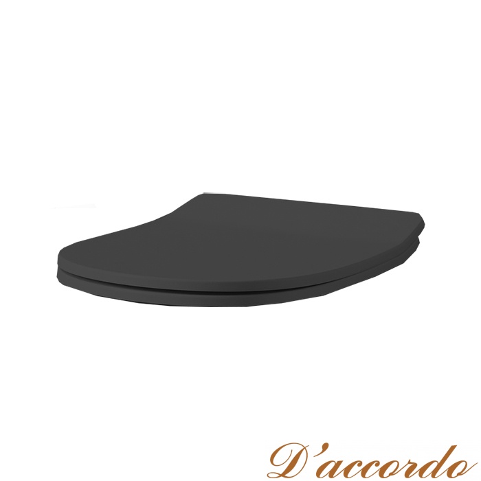 картинка Artceram TEN Сиденье для унитаза с микролифтом, цвет: черный матовый от магазина D'accordo