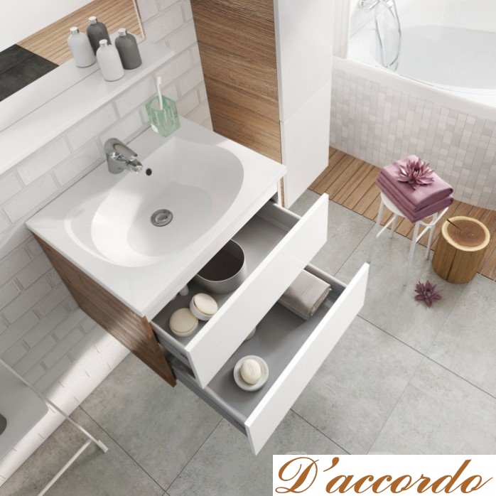 картинка Мебель для ванной Ravak SD Rosa II 760 белый глянец от магазина D'accordo