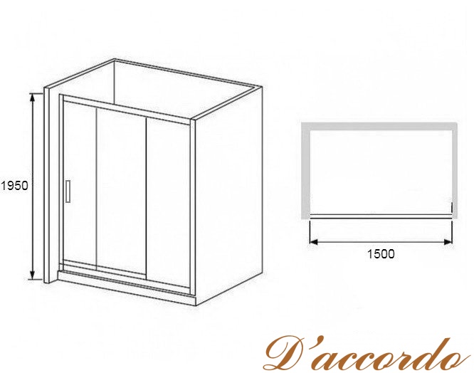 картинка Душевая дверь RGW Passage PA-13 150 см от магазина D'accordo