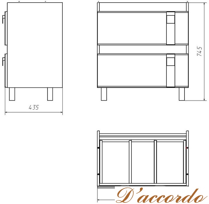 картинка Мебель для ванной Velvex Crystal Lambo 70 венге от магазина D'accordo
