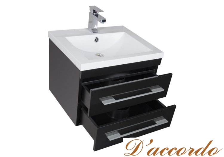 картинка Мебель для ванной Aquanet Нота Камерино 58 черная от магазина D'accordo