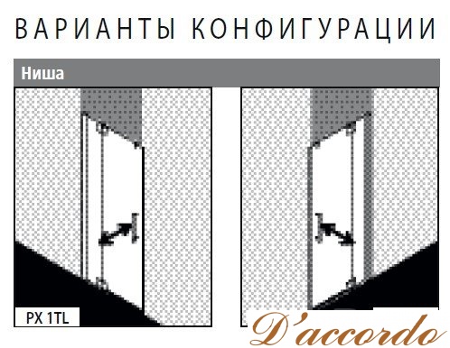 картинка Душевая дверь Kermi Pasa XP 100x185 1TR/L от магазина D'accordo