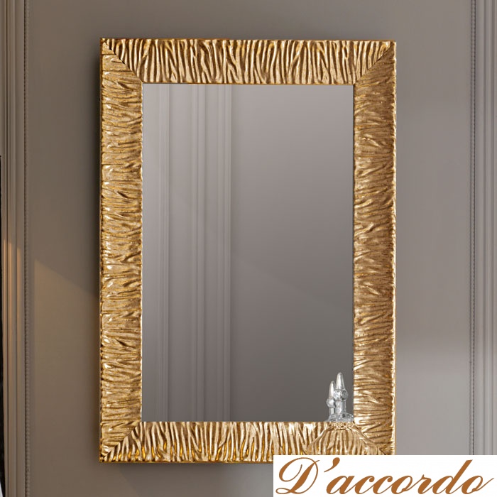 картинка KERASAN Retro Зеркало Specchiera 70x100, цвет золото от магазина D'accordo