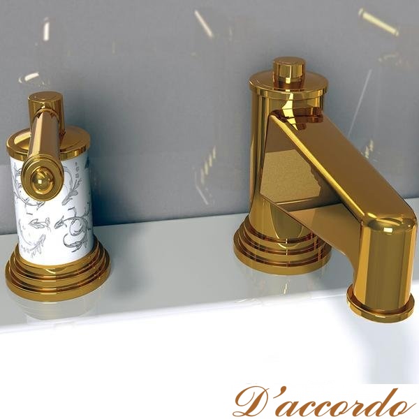 картинка Смеситель на борт ванны Радомир Империал золото от магазина D'accordo