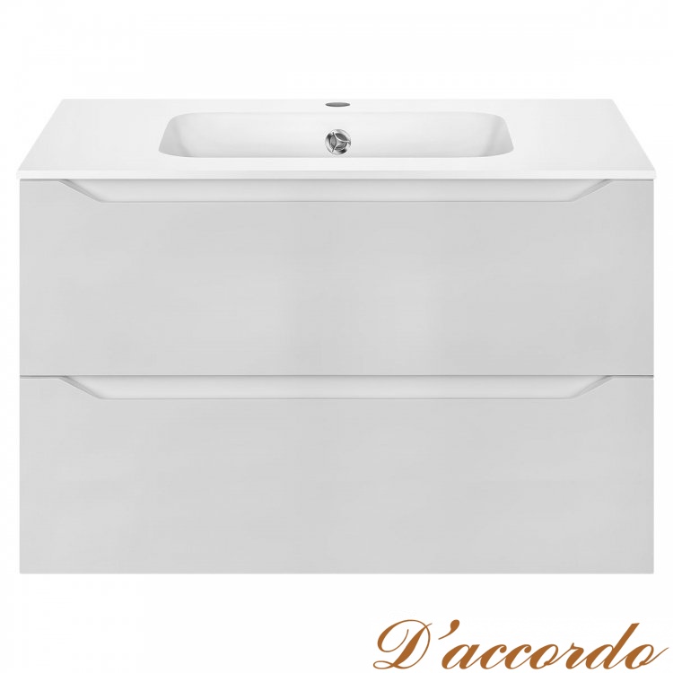 картинка Мебель для ванной Vincea Norma 80 цвет белый глянец от магазина D'accordo