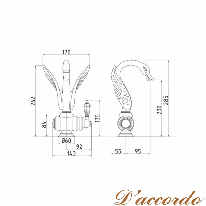 картинка Смеситель для раковины Migliore Luxor 26941 от магазина D'accordo