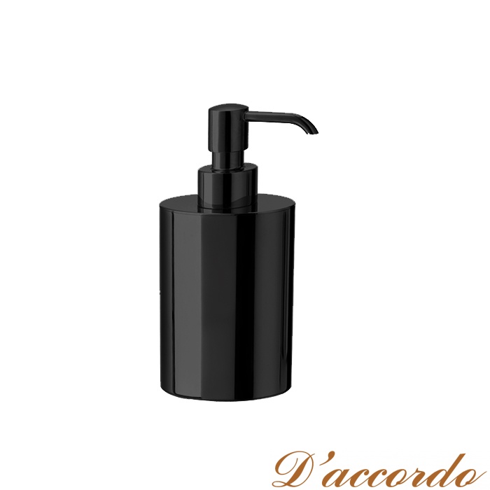 картинка Kerasan Nolita Диспенсер для жидкого мыла настольный, цвет: черный матовый от магазина D'accordo