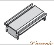 картинка ID000007S3 10 см соединитель для решеток 2-х сливов (для моделей 40 мм и 50 мм) от магазина D'accordo