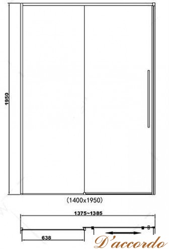 картинка Душевая дверь RGW Stilvoll SV-12 140 см от магазина D'accordo