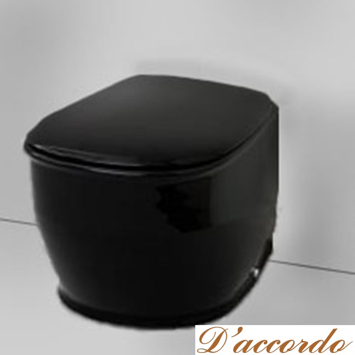 картинка Artceram AZULEY  Унитаз подвесной 36*52см, цвет черный, сиденье на выбор от магазина D'accordo