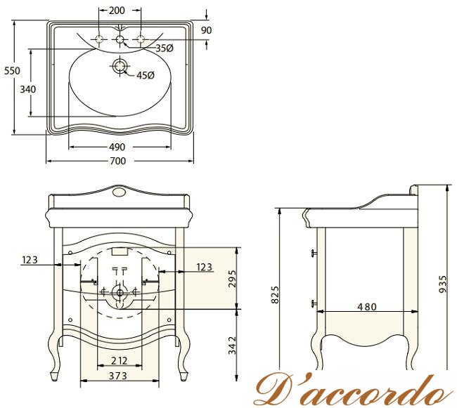картинка Мебель для ванной Migliore Impero 70 см 25980 цвет Oliva от магазина D'accordo