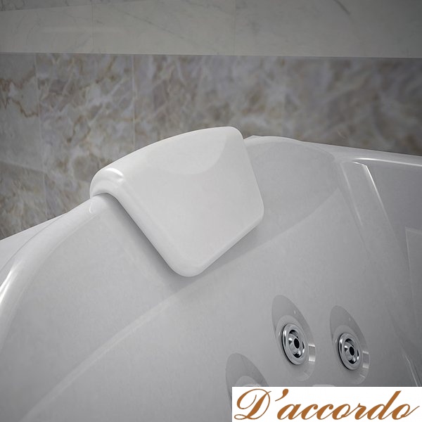 картинка Подголовник прямоугольный для ванны Радомир белый от магазина D'accordo