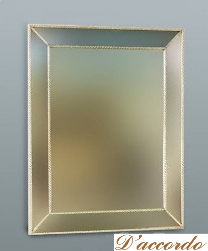 картинка Багетное зеркало Bagno Piu 82x126 см золото от магазина D'accordo