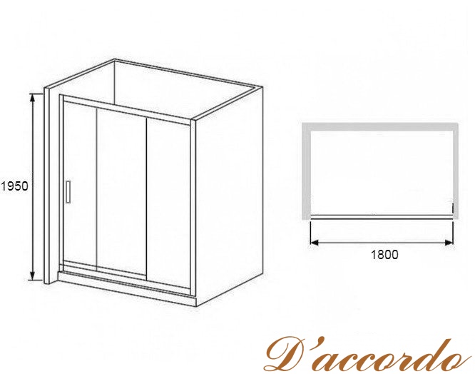 картинка Душевая дверь RGW Passage PA-13 180 см от магазина D'accordo