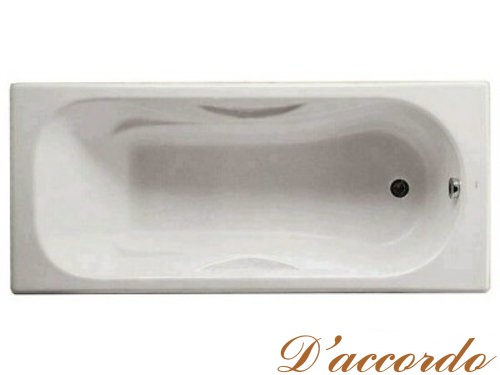 картинка Ванна чугунная Roca Malibu 160х70 без ручек, с п/ск покрытием от магазина D'accordo