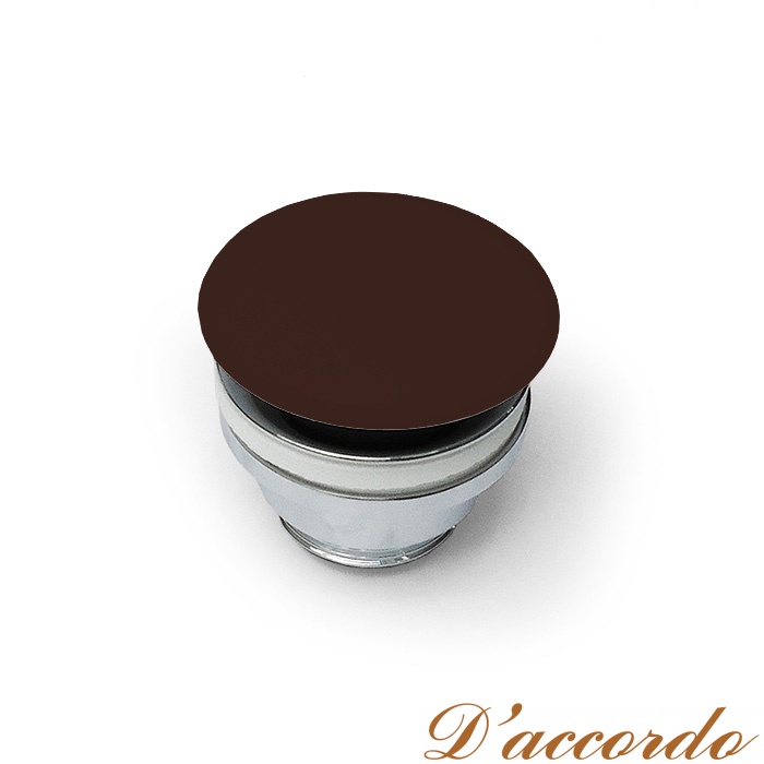 картинка Art Ceram  Донный клапан с керамической крышкой, цвет cocoa от магазина D'accordo