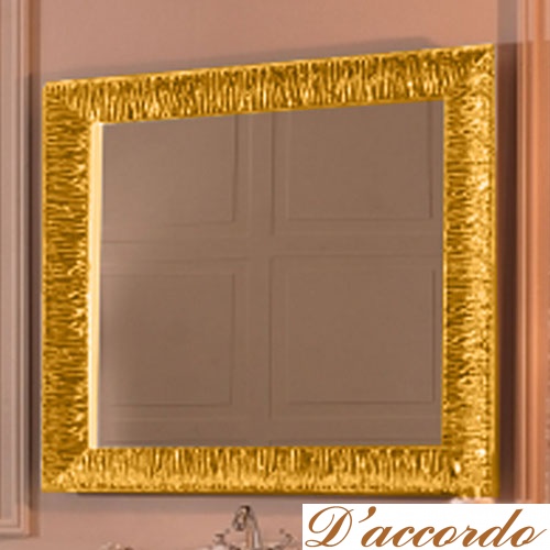 картинка KERASAN Retro Зеркало 100x100, цвет золото от магазина D'accordo