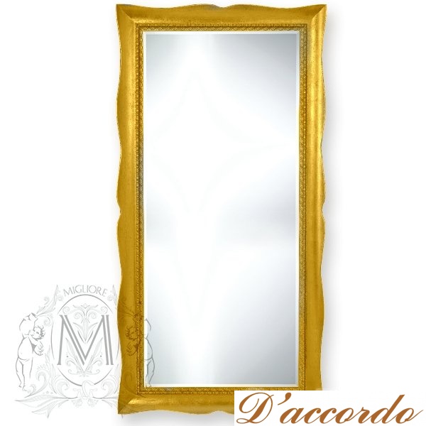 картинка Зеркало прямоугольное Migliore ML.COM-70.729 цвет золото (DO) от магазина D'accordo
