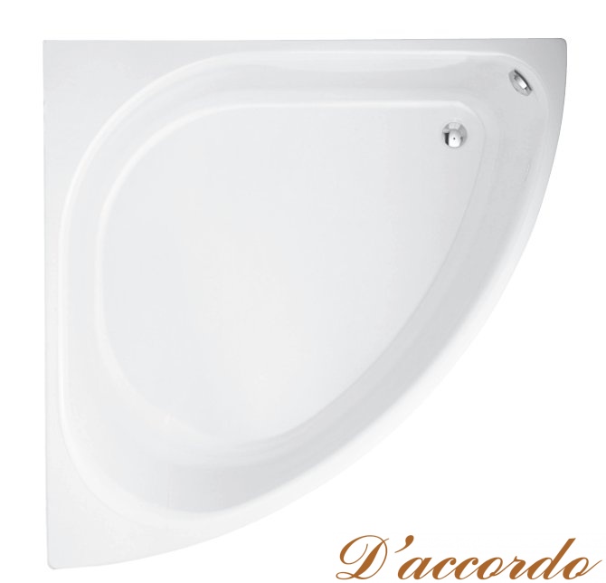 картинка Стальная ванна BETTE Arco  с шумоизоляцией 140х140х45, с шумоизоляцией,  с BetteGlasur ® Plus, белая (для стандартного слива-перелива) от магазина D'accordo