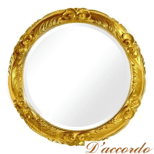 картинка Зеркало круглое Migliore ML.COM-70.728 цвет золото (DO) от магазина D'accordo