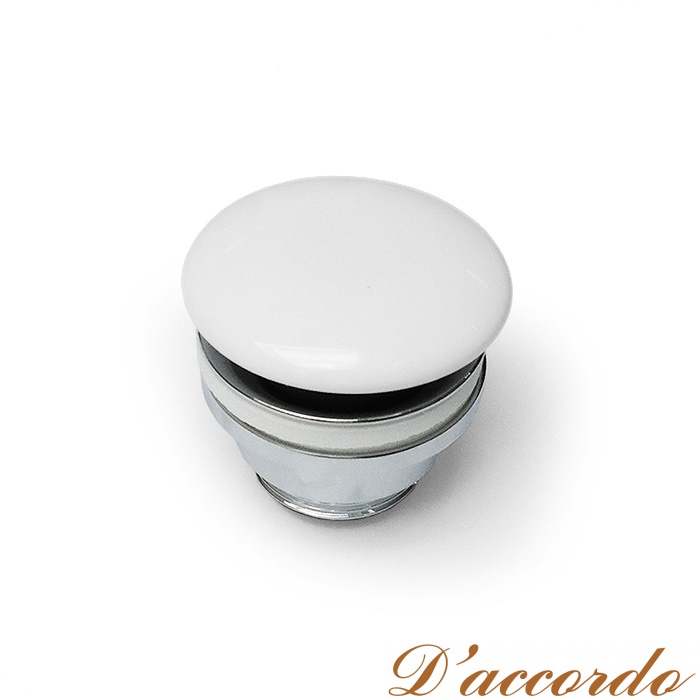 картинка Artceram Донный клапан для раковин универсальный, Cliсk-Claсk, покрытие керамика, цвет белый от магазина D'accordo