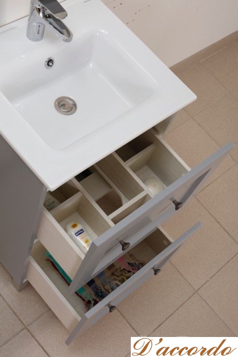картинка Мебель для ванной Белюкс Болонья Н50-02 серый от магазина D'accordo