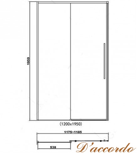 картинка Душевая дверь RGW Stilvoll SV-12 B 120 см от магазина D'accordo