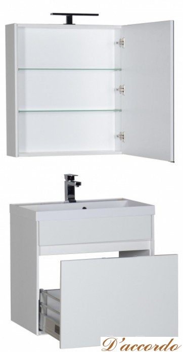 картинка Мебель для ванной Aquanet Латина 70 белая от магазина D'accordo