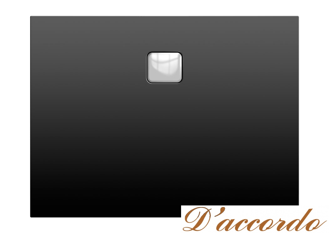 картинка Акриловый душевой поддон Riho Basel 406 120x80 черный матовый, накладка хром DC161700000000S от магазина D'accordo