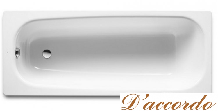 картинка Ванна чугунная Roca Continental 160х70 см, с п/ск покрытием от магазина D'accordo