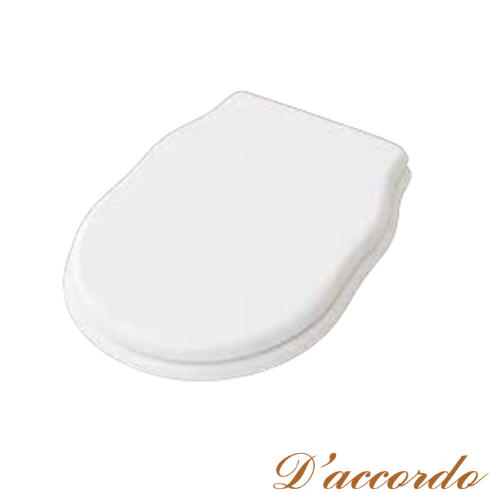 картинка Artceram HERMITAGE Сиденье для унитаза цвет белый, с микролифтом шарниры хром от магазина D'accordo