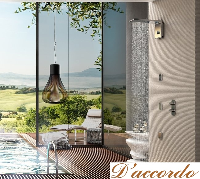 картинка Верхний душ Bossini Syncro Rain от магазина D'accordo