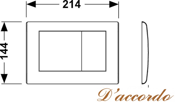 картинка Панель двойного смыва Tece Planus от магазина D'accordo