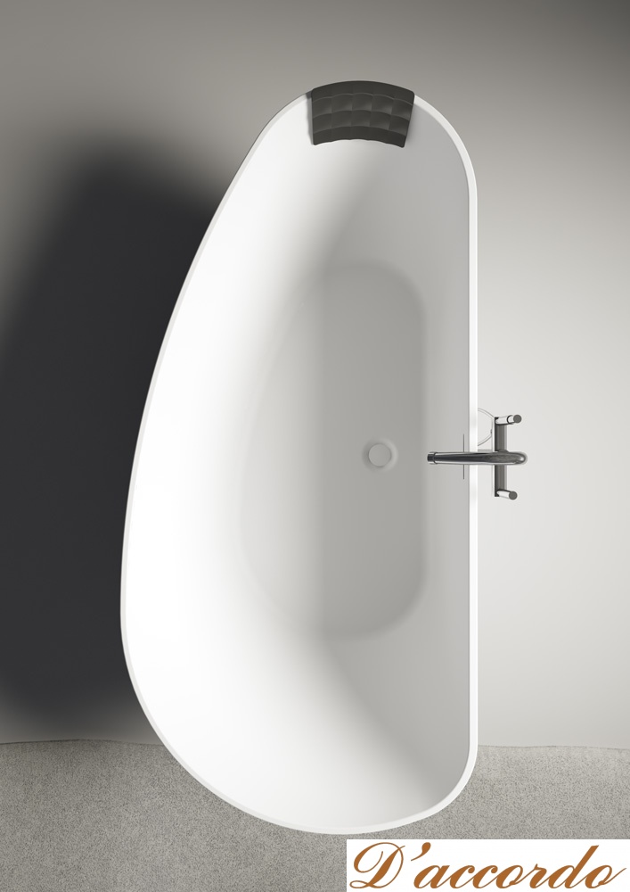 картинка Асимметричная ванна из искусственного камня Riho Granada 170x80 белая BS1800500000000 от магазина D'accordo