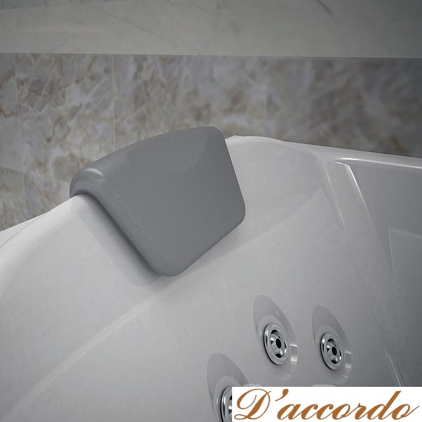 картинка Подголовник прямоугольный для ванны Радомир серый от магазина D'accordo