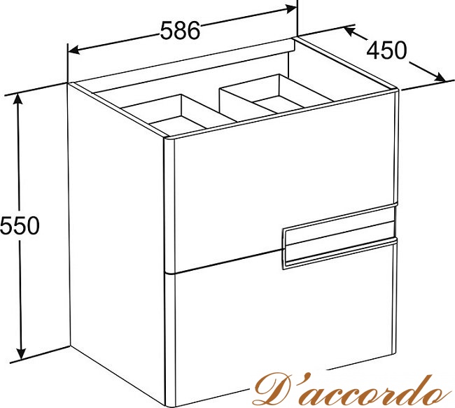 картинка Мебель для ванной Roca Victoria Nord Black Edition 60 от магазина D'accordo