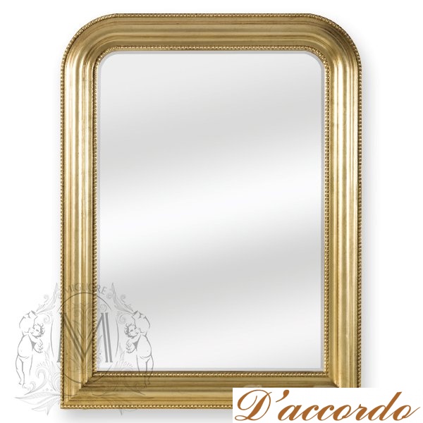 картинка Зеркало прямоугольное Migliore ML.COM-70.726 цвет золото (DO) от магазина D'accordo