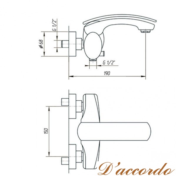 картинка Смеситель для ванны Migliore Flo ML.FLO-7008 от магазина D'accordo