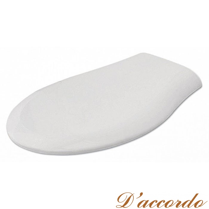 картинка Artceram Blend сиденье для унитаза, цвет белый с шарнирами хром (микролифт) от магазина D'accordo